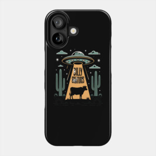 Blurry Creatures Beam Me Up Ufo Phone Case