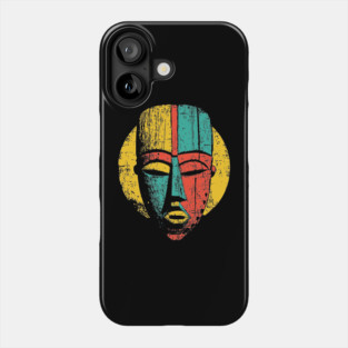 Bold Tribal African Mask Pop Art Print Phone Case