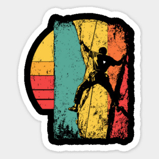 Retro Rock Climber Adventure Pop Art Magnet