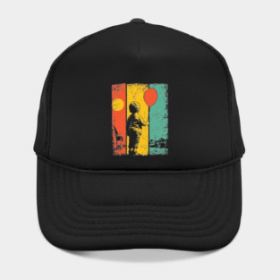 Vintage Balloon Child Urban Pop Art Hat