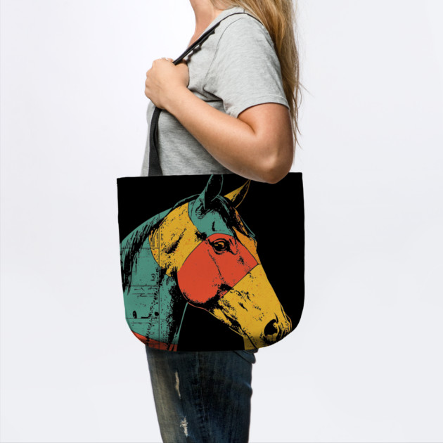 Futuristic Cyber Horse with Retro Colors by TuncGK