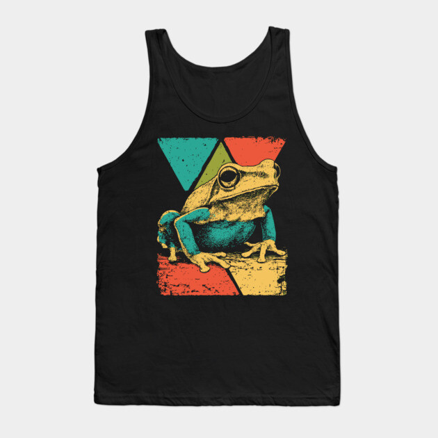 Abstract Geometric Frog in Pop Art Style Tank Top by TuncGK