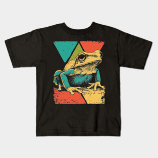 Abstract Geometric Frog in Pop Art Style Kids T-Shirt