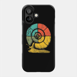 Retro Geometric Spiral Snail Pop Art Phone Case