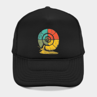 Retro Geometric Spiral Snail Pop Art Hat