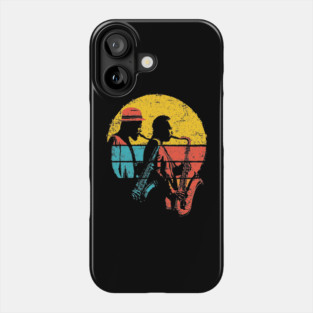Retro Jazz Band in Colorful Pop Style Phone Case