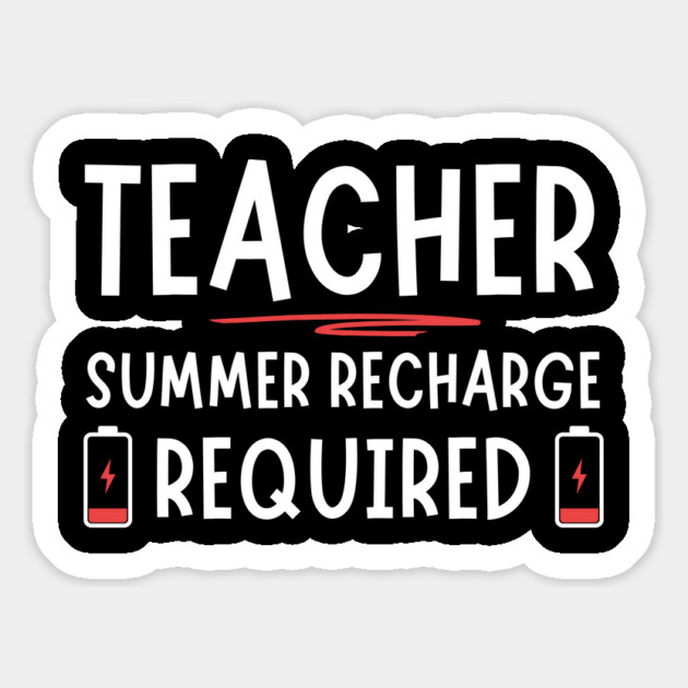Summer Break Tired Teacher Magnet by The WYLD Tribe