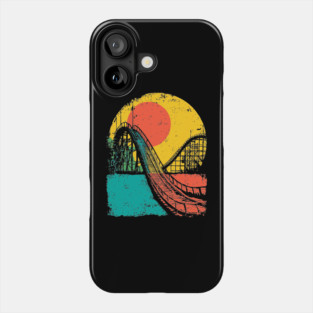 Vibrant Pop Art Retro Roller Coaster Ride Phone Case