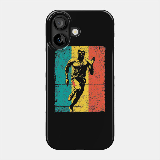 Running Athlete in Bold Pop Art Colors Phone Case by TuncGK