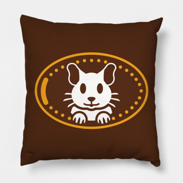 Copper Degu Pillow by DeguArts