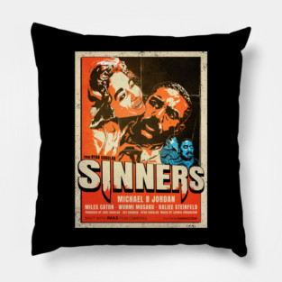 Sinners Grindhouse Poster Pillow