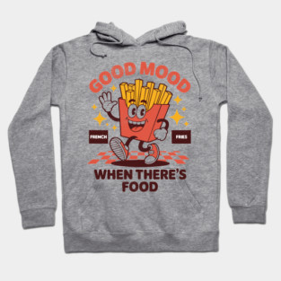 French Fries Good Mood Vintage Retro Hoodie