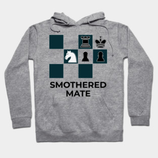 Smothered Mate Diagram - Chess Lovers Gift Hoodie