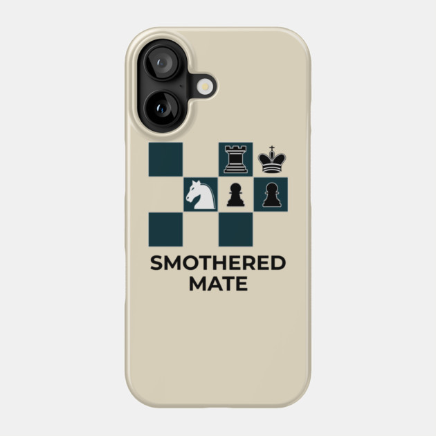 Smothered Mate Diagram - Chess Lovers Gift Phone Case by TuncGK