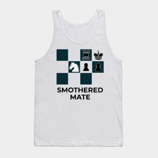 Smothered Mate Diagram - Chess Lovers Gift Tank Top