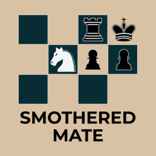 Smothered Mate Diagram - Chess Lovers Gift T-Shirt