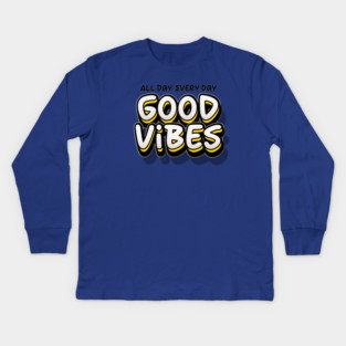 GOOD VIBES Kids Long Sleeve T-Shirt