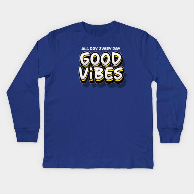 GOOD VIBES Kids Long Sleeve T-Shirt by Fabrik