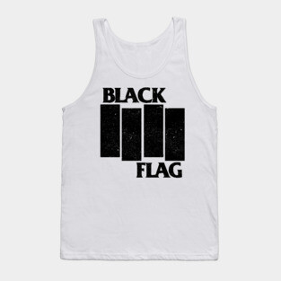 BLACK FLAG TYPOGRAPHY ART Tank Top