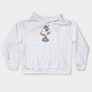 Cute Funny Unicorn Farting Rainbow Kids Hoodie