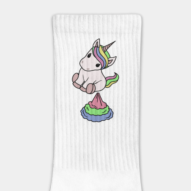 Cute Funny Unicorn Farting Rainbow by logiamerch