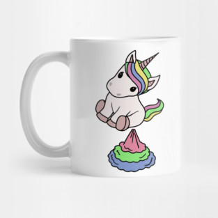 Cute Funny Unicorn Farting Rainbow Mug