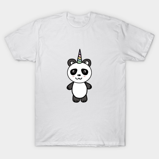 Cute Panda Bear Unicorn Lover T-Shirt by logiamerch