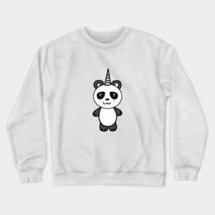 Cute Panda Bear Unicorn Lover Crewneck Sweatshirt