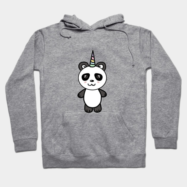 Cute Panda Bear Unicorn Lover Hoodie by logiamerch
