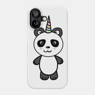 Cute Panda Bear Unicorn Lover Phone Case