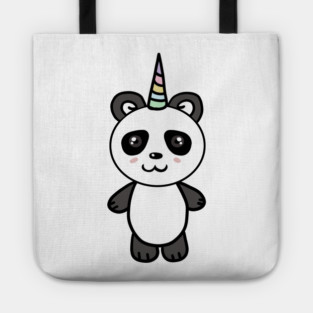 Cute Panda Bear Unicorn Lover Tote