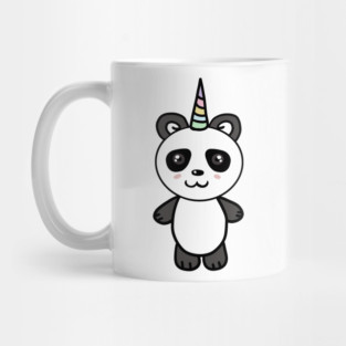 Cute Panda Bear Unicorn Lover Mug