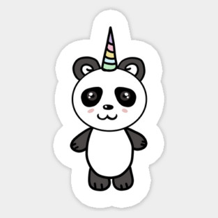 Cute Panda Bear Unicorn Lover Magnet
