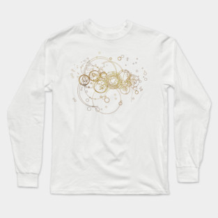 Time Lord Writing (transparent) Long Sleeve T-Shirt
