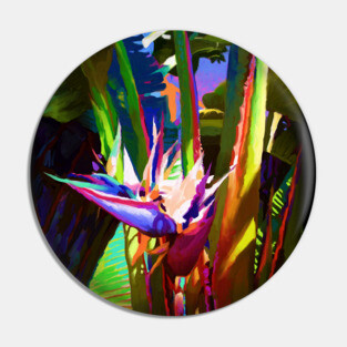 Tropical Flowers Pin