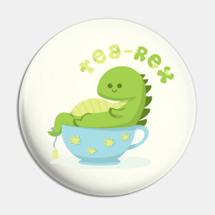 Tea-Rex Pin