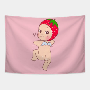 Strawberry sonny angel Tapestry
