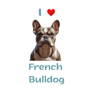 I Love French Bulldog , Dog Lover, Gift for Dog Lovers T-Shirt
