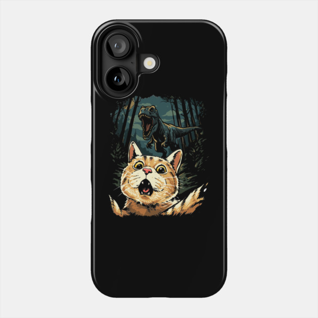 Cat Selfie Dinosaur Phone Case by GoshWow®