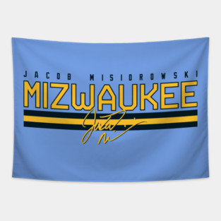 Milwaukee Brewers Jacob Misiorowski Mizwaukee Tapestry
