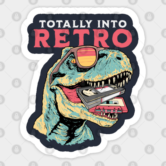 Totally Into Retro Sticker by GoshWow®