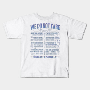 We Do Not Care Club Wdnc 2025 Kids T-Shirt