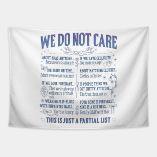 We Do Not Care Club Wdnc 2025 Tapestry