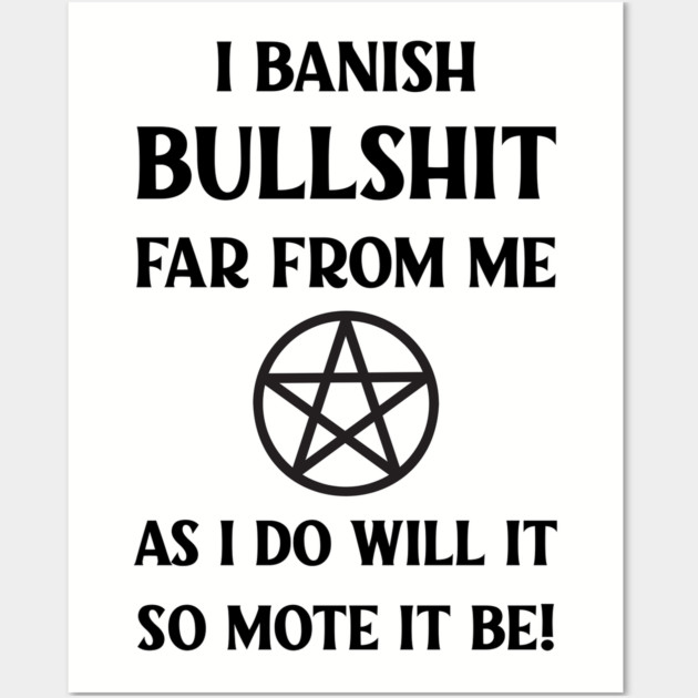 Cheeky Witch® Banishing Spell Wall Art by Cheeky Witch