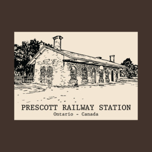 Prescott Railway Station - Ontario Canada T-Shirt