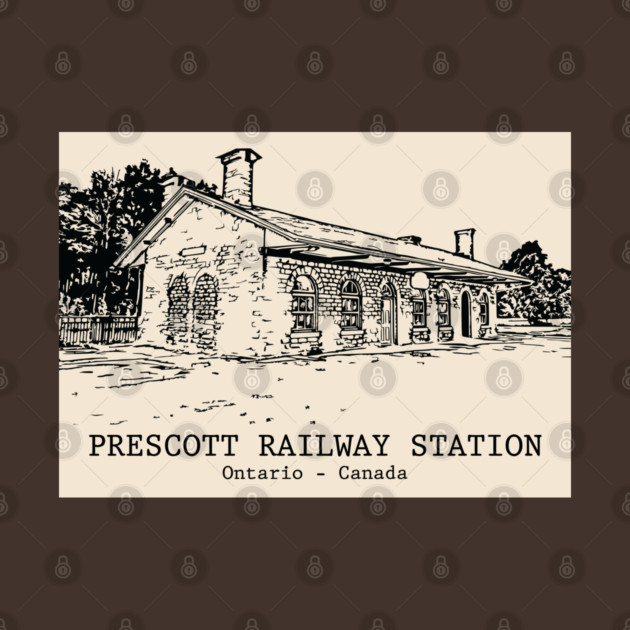 Prescott Railway Station - Ontario Canada by Lakeric