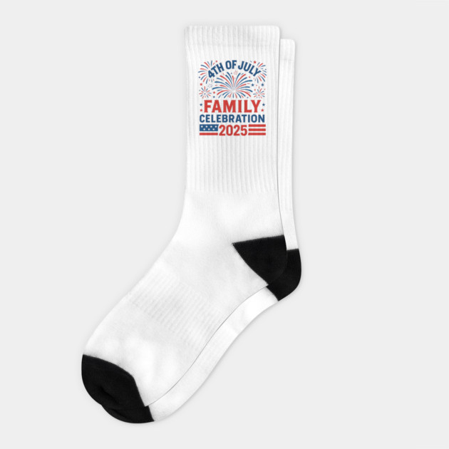 4th-of-July-Family-Celebration-2025-Matching-Group Socks by ArtistTee ⭐⭐⭐⭐⭐