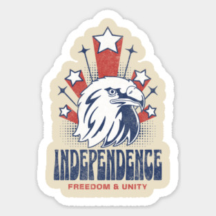 We are Free Independence day Design Sticker