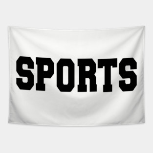 SPORTS! black Tapestry