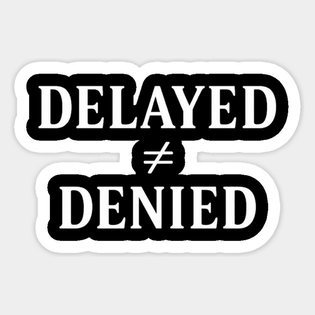 Delayed ≠ Delayed Christian Gift Sticker by Joseph41
